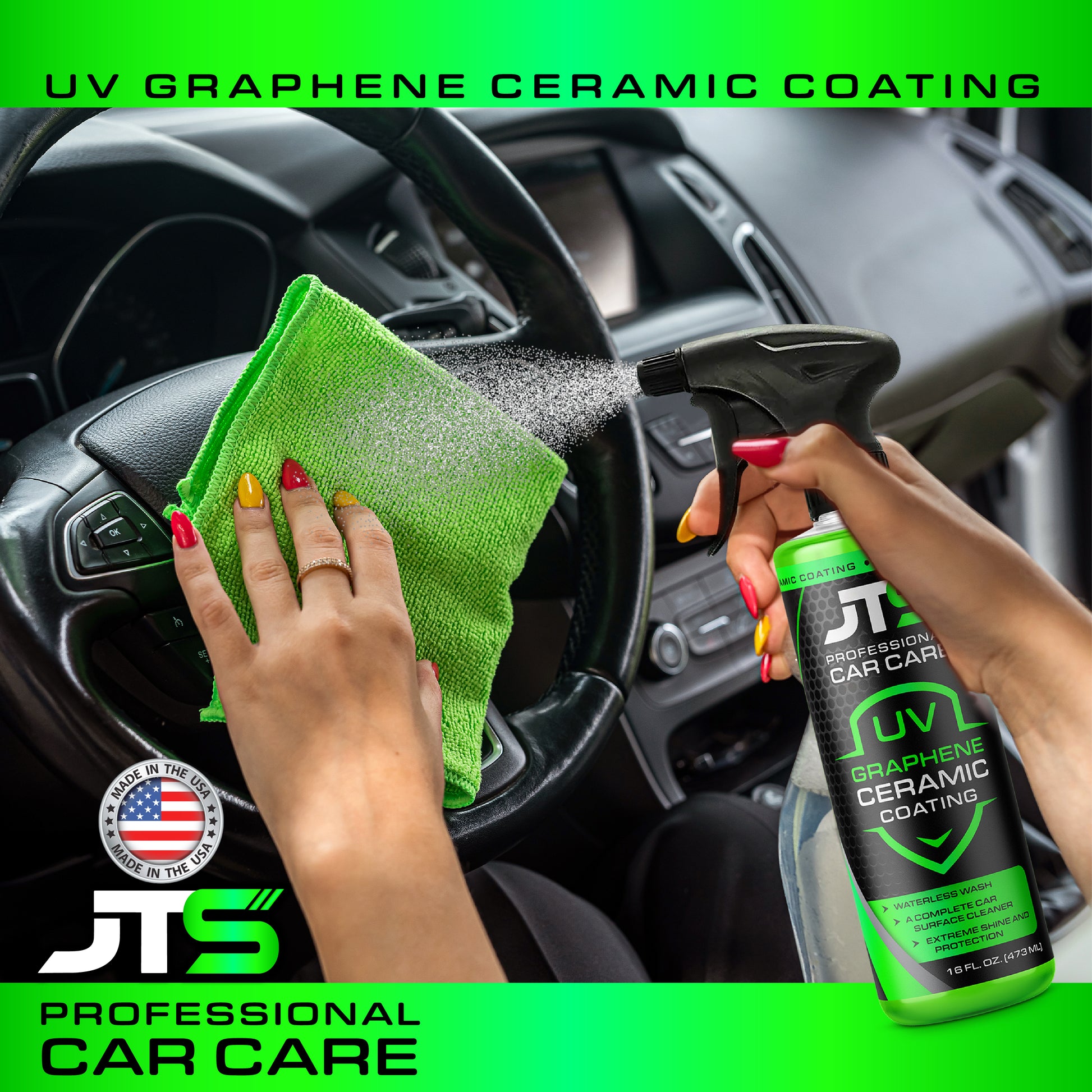 Spray Graphene Coating, UV Protection, Ultimate Shine