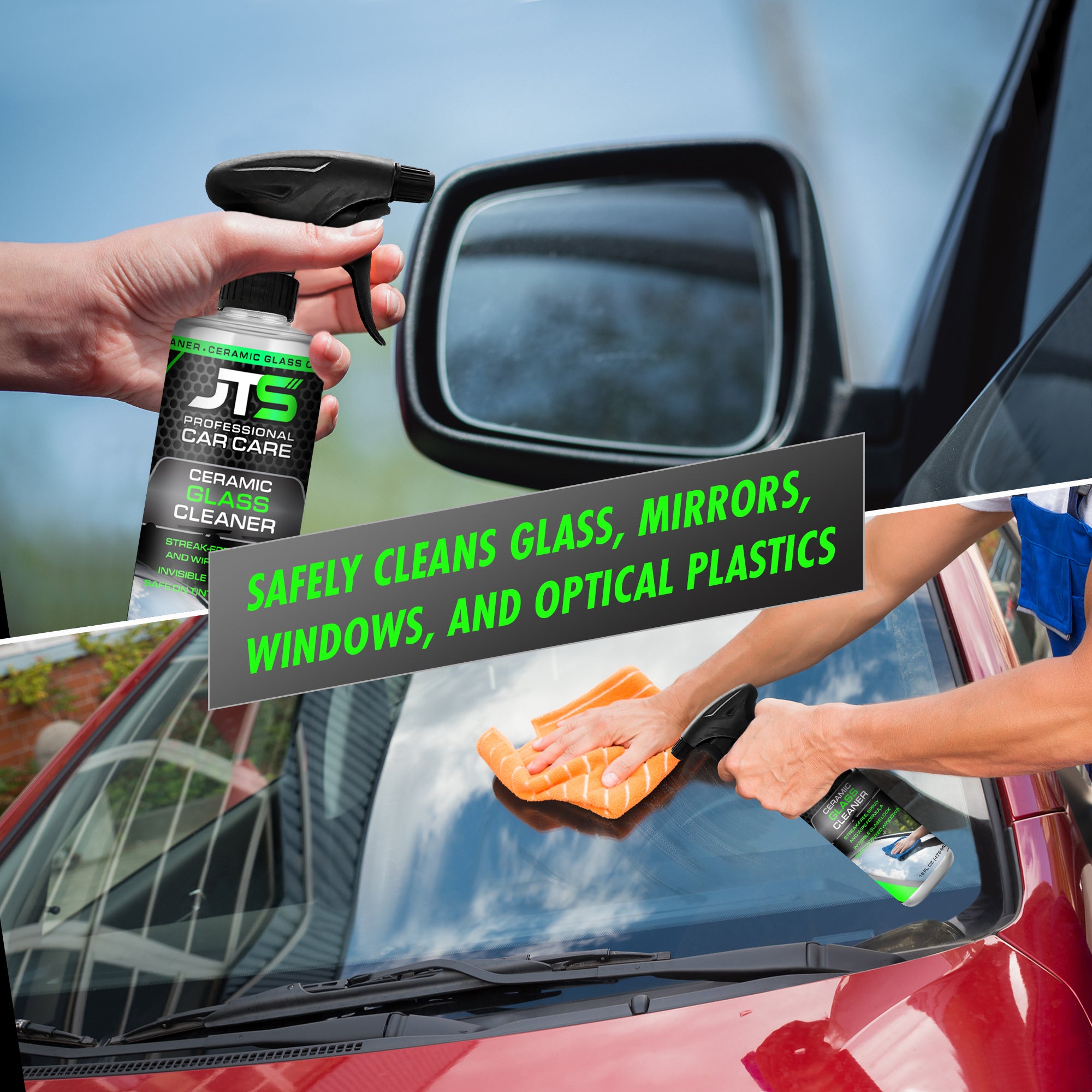 JT's Ceramic Glass Cleaner - Car Window Cleaner – JT's Professional Car Care