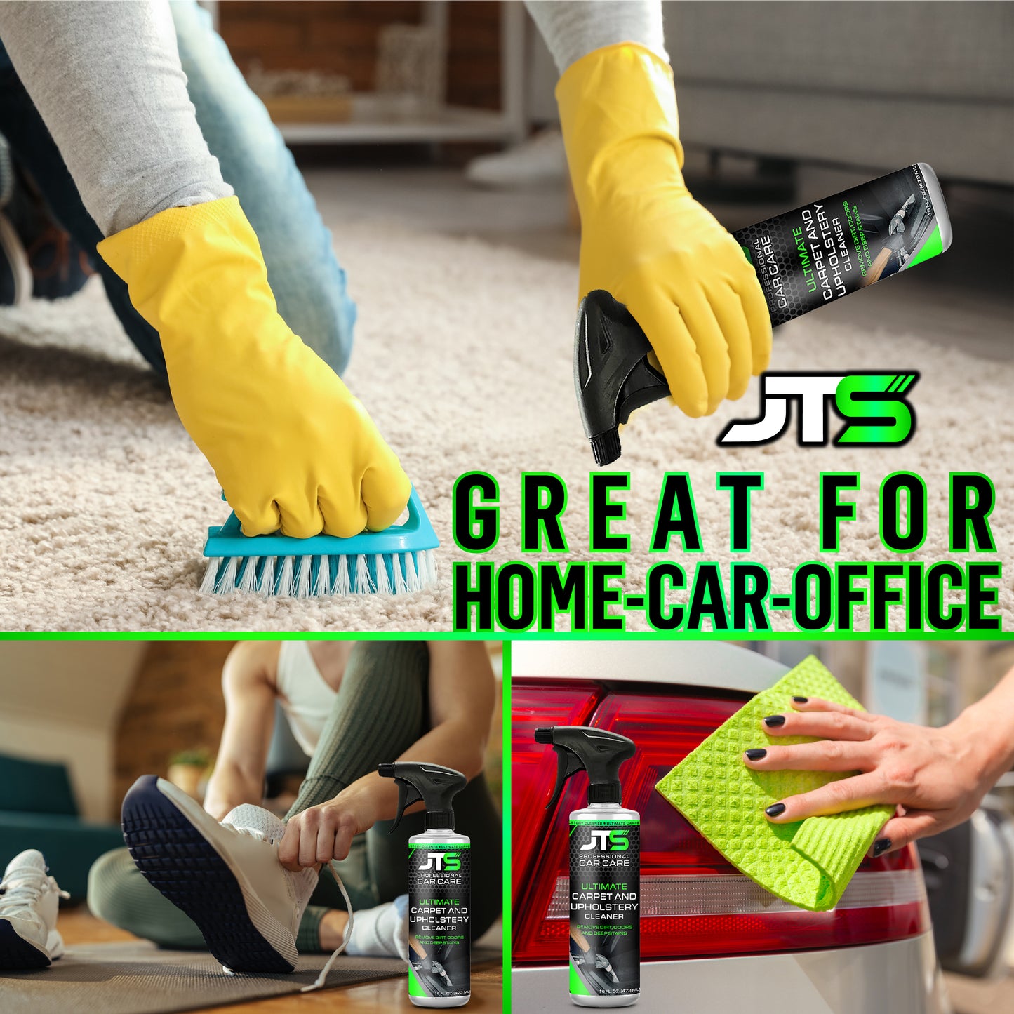 Effortless Carpet - Upholstery & Carpet Cleaner Eco-Friendly 32oz Bottle –  Patterson Car Care