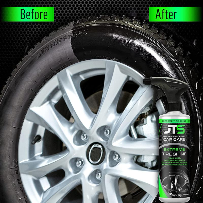 JT's Professional Car Care Long Lasting Extreme Deep Black Premium Tire Shine
